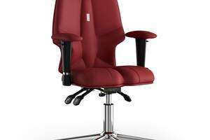 Кресло KULIK SYSTEM FLY Экокожа с подголовником без строчки Красный (13-901-BS-MC-0205)