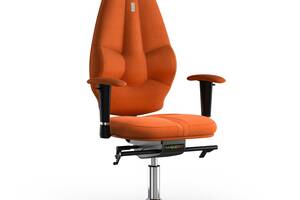 Кресло KULIK SYSTEM GALAXY Ткань с подголовником без строчки Оранжевый (11-901-BS-MC-0510)