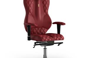 Кресло KULIK SYSTEM GRAND Экокожа с подголовником со строчкой Красный (4-901-WS-MC-0205)