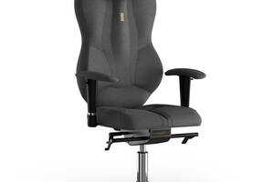 Кресло KULIK SYSTEM GRAND Ткань с подголовником без строчки Серый (4-901-BS-MC-0506)