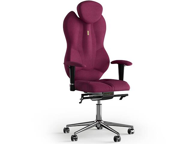 Кресло KULIK SYSTEM GRAND Ткань с подголовником без строчки Розовый (4-901-BS-MC-0508)