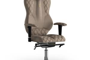 Кресло KULIK SYSTEM GRAND Ткань с подголовником со строчкой Карамельный (4-901-WS-MC-0502)