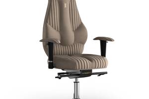 Кресло KULIK SYSTEM IMPERIAL Ткань с подголовником со строчкой Карамельный (7-901-WS-MC-0502)