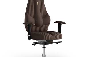 Кресло KULIK SYSTEM IMPERIAL Ткань с подголовником со строчкой Шоколадный (7-901-WS-MC-0504)