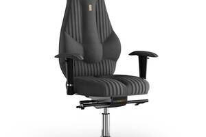 Кресло KULIK SYSTEM IMPERIAL Ткань с подголовником со строчкой Серый (7-901-WS-MC-0506)
