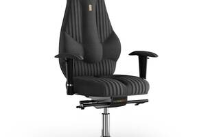 Кресло KULIK SYSTEM IMPERIAL Ткань с подголовником со строчкой Черный (7-901-WS-MC-0507)