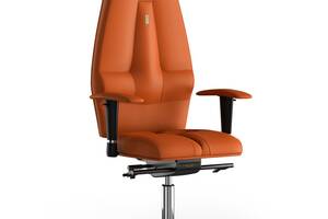 Кресло KULIK SYSTEM JET Экокожа с подголовником без строчки Оранжевый (3-901-BS-MC-0210)