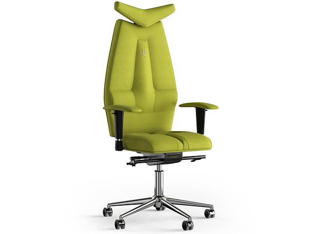 Кресло KULIK SYSTEM JET Ткань с подголовником без строчки Оливковый (3-901-BS-MC-0513)