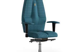 Кресло KULIK SYSTEM JET Ткань с подголовником со строчкой Джинсовый (3-901-WS-MC-0511)