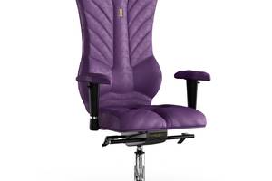 Кресло KULIK SYSTEM MONARCH Антара с подголовником со строчкой Фиолетовый (2-901-WS-MC-0306)