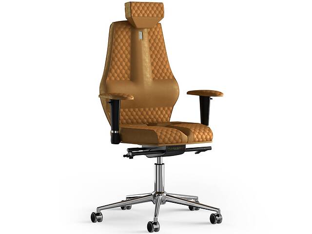 Кресло KULIK SYSTEM NANO Антара с подголовником со строчкой Медовый (16-901-WS-MC-0310)