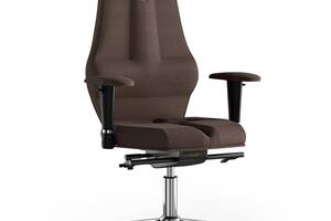 Кресло KULIK SYSTEM NANO Ткань с подголовником без строчки Шоколадный (16-901-BS-MC-0504)