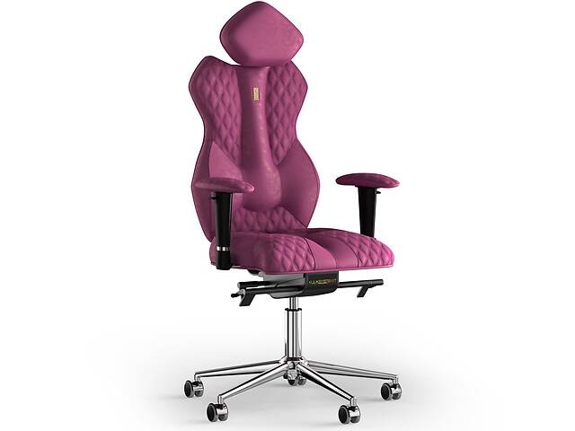 Кресло KULIK SYSTEM ROYAL Антара с подголовником со строчкой Розовый (5-901-WS-MC-0312)