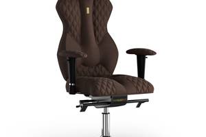 Кресло KULIK SYSTEM ROYAL Ткань с подголовником со строчкой Шоколадный (5-901-WS-MC-0504)