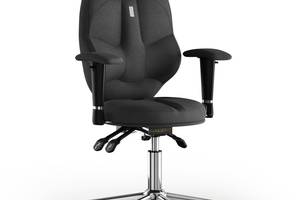 Кресло KULIK SYSTEM TRIO Ткань с подголовником без строчки Черный (14-901-BS-MC-0507)