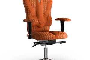 Кресло KULIK SYSTEM VICTORY Ткань с подголовником со строчкой Оранжевый (8-901-WS-MC-0510)