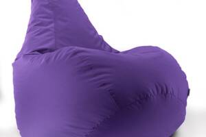 Кресло мешок груша Beans Bag Оксфорд Стронг 90 х 130 см Фиолетовый (hub_x6zvk1)