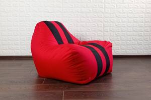 Кресло-мешок груша Rimos Ferrari Оксфорд 120х85см без лого Красный с черным (M-1 Red_Black)