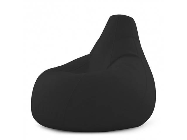 Кресло Мешок Груша Велюр 150х100 Студия Комфорта размер Большой черный