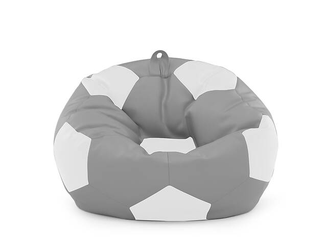 Кресло мешок Мяч Оксфорд 120см Студия Комфорта размер Большой Серый + Белый