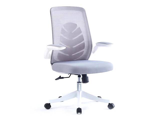 Крісло комп'ютерне GLORY Сірий / Білий