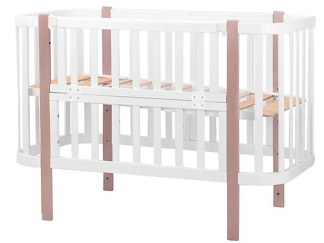 Кровать Babyroom Луна 120x60 белый / капучино