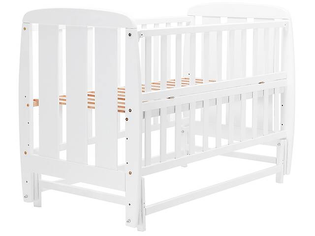 Кровать Babyroom Шарик SH-02 маятник, откидной бок бук белый