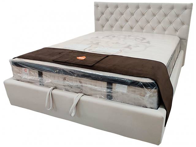 Ліжко BNB Arizona Comfort 120 х 200 см Стрази Бежевий