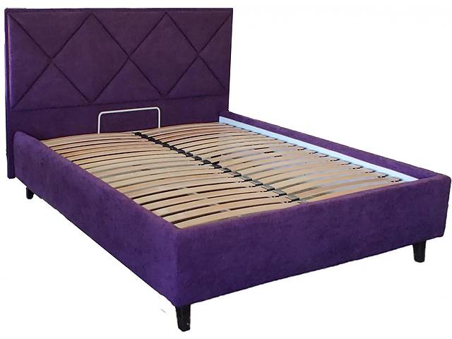 Ліжко BNB Pallada Comfort 90 х 200 см На ніжках Бузковий