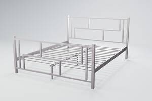Ліжко двоспальне BNB AmisDesign 120x200 біло-сірий