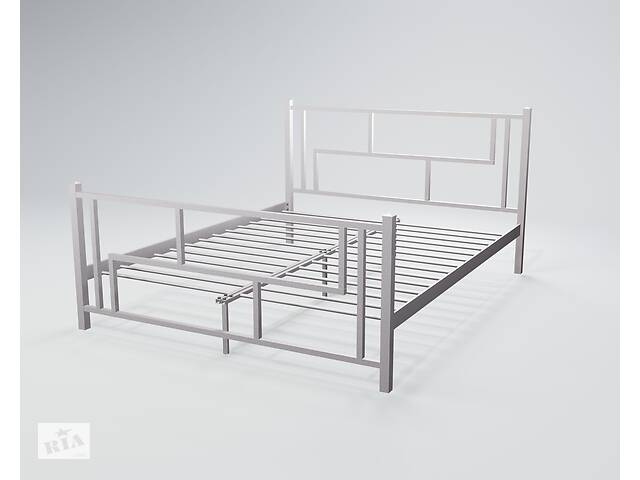 Кровать двухспальная BNB AmisDesign 160x190 бело-серый