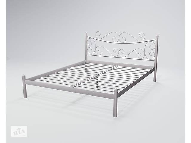 Ліжко двоспальне BNB AzalyaDesign 160х190 біло-сірий