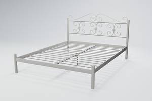 Ліжко двоспальне BNB BegoniyaDesign 120х190 біло-сірий