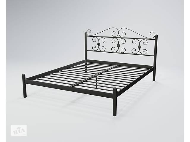 Ліжко двоспальне BNB BegoniyaDesign 120х190 темно-сірий