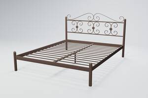 Ліжко двоспальне BNB BegoniyaDesign 140x200 темно-коричневий