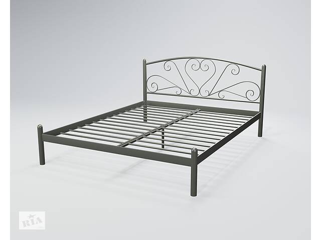 Кровать двухспальная BNB KarissaDesign 120х190 темно-серый