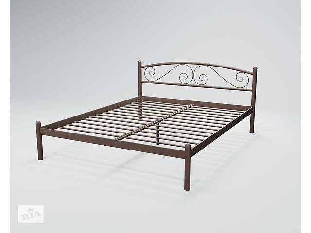 Кровать двухспальная BNB ViolaDesign 120х190 темно-коричневый
