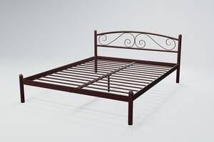 Кровать двухспальная BNB ViolaDesign 140х200 бордовый