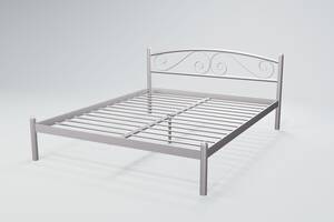 Кровать двухспальная BNB ViolaDesign 160х190 светло-серый