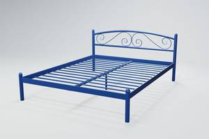 Кровать двухспальная BNB ViolaDesign 160х200 синий