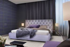 Кровать двуспальная BNB Arizona Premium 180 х 200 см Simple Фиолетовый