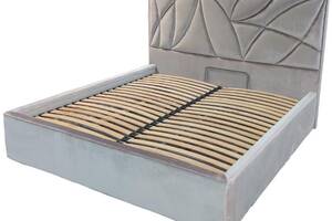 Кровать двуспальная BNB Aurora Premium 160 х 200 см Simple Серый