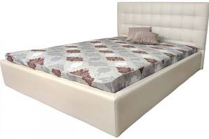 Кровать двуспальная BNB Britania Premium 140 х 200 см Экокожа Бежевый