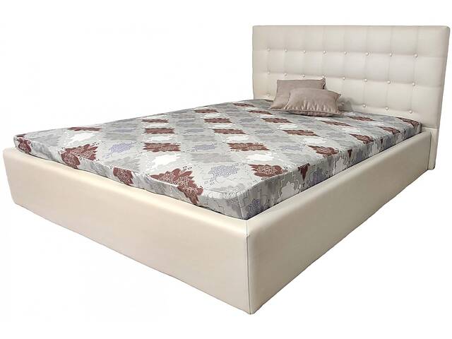 Ліжко двоспальне BNB Britania Premium 180 х 200 см Екошкіра Бежевий