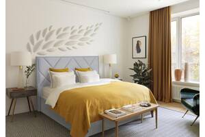 Кровать двуспальная BNB Dracar Premium 180 х 200 см Simple Голубой
