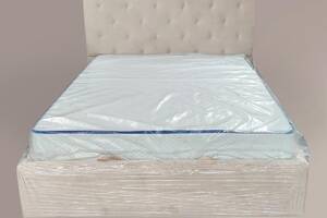 Кровать двуспальная BNB Leandra Premium 160 х 200 см Simple Айвори