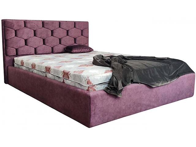 Ліжко двоспальне BNB Octavius Comfort 160 x 200 см Simple Фіолетовий