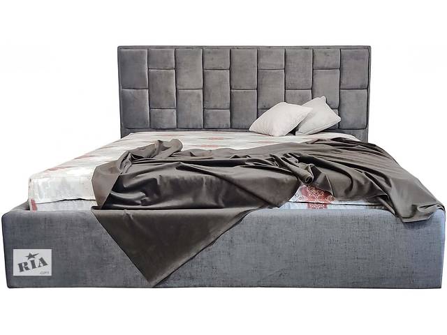 Ліжко двоспальне BNB Royal Comfort 140 х 200 см Simple Сірий