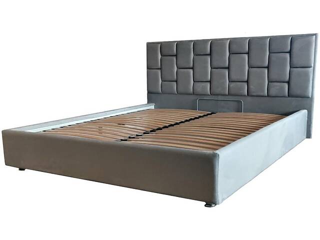 Ліжко двоспальне BNB Royal Premium 140 х 200 см На ніжках Сірий