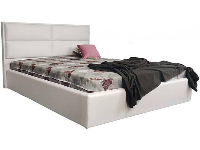 Кровать двуспальная BNB Santa Maria Premium 180 х 200 см Экокожа Белый